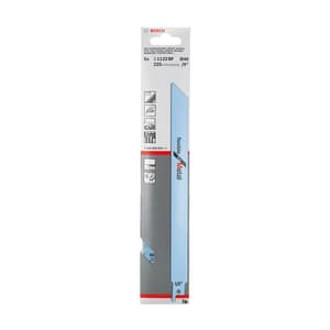 Bosch 225 mm Reciprocating Saw Blades Flexible For Metal (S 1122 BF), 2 608 656 019