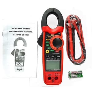 Metravi 3-1/2 Digit / 1000A Digital AC Clamp Meter, DT-1250
