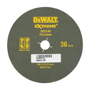 Dewalt 180 mm / 120 Grit Zirconia Fiber Sanding Disc For Metal (Pack of 10 Pcs), DZC10-IN