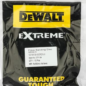 Dewalt 100 mm / 60 Grit Zirconia Fiber Sanding Disc For Metal (Pack of 10 Pcs), DZC33-IN