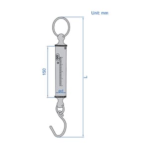 Insize 30N / 3Kg Tube Force Gauge, 8603-30