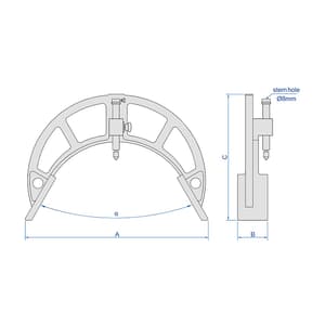 Insize 1600 - 1800 mm Outside Diameter Variation Measuring Instrument, 2716-1800