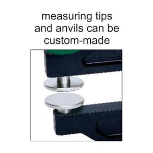 Insize 0 - 10 mm / 0 - 0.4 inch Digital Thickness Gauge, 2872-101