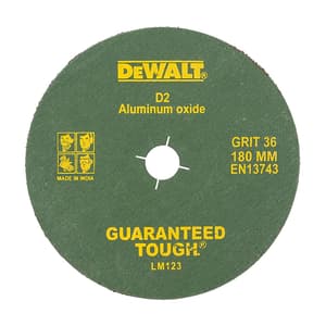 Dewalt 180 mm / 120 Grit Aluminium Oxide Fiber Sanding Disc (Pack of 10 Pcs), D6-IN