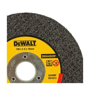 Dewalt 100 x 2.8 x 16 mm Cut off Wheel For Cutting Metal, DWA4520F
