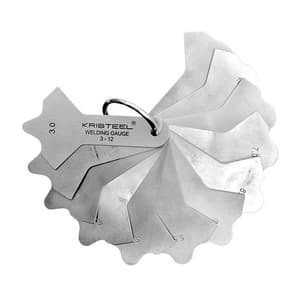 Kristeel 12 Leaves Welding Gauge Cum Radius Gauge Set (3 - 12 mm), WGRG