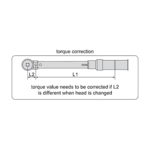 Insize 2.5 - 12 nm Interchangeable Torque Wrench (Head is not Included), IST-11WM12