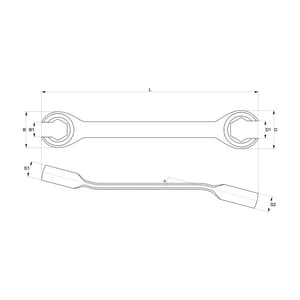 Yato 4 Pcs Flare Nut Wrench Set, YT-0143