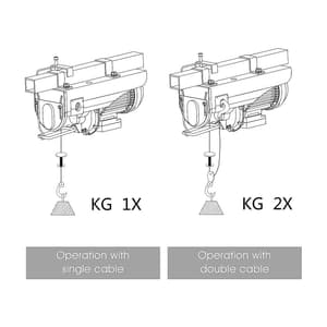 Power Bull 2.75 HP Yellow Mini Hoist, PA 1200