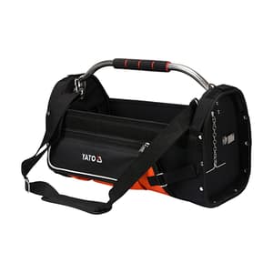 Yato 500 x 240 x 350 mm / 22 Inch Open Tote Tool Bag With Stainless Steel Handle, YT-74373
