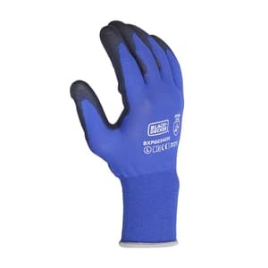 Black+Decker Blue Supported Hand Gloves (Large), BXPG0340IN