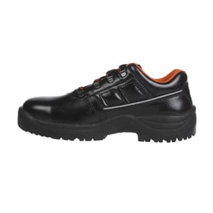 Black+Decker Lace Up Leather Safety Shoe - Steel Toe (Black), BXWB0101IN