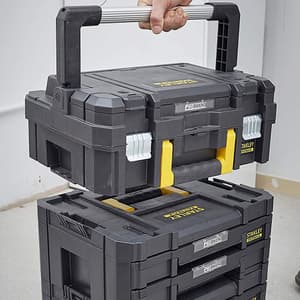 Stanley 17 Inch FatMax Pro-Stack Shallow Box With Large Handle & Organizer (30 Kg Load Capacity), FMST1-71967