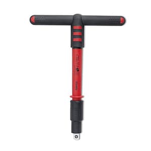 Toptul 1/2 Inch Sq. Drive VDE Insulated Quick Release T-Handle, CTVJ1620V4