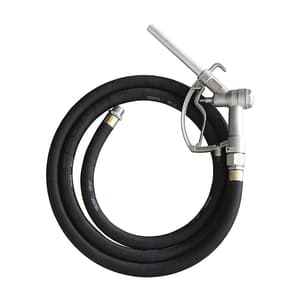 Groz 1 Inch Fuel Dispensing Kit With 3 Mtr Anti Static Rubber Hose fitted With Manual Fuel Control Nozzle, FDK/3/0-1/N
