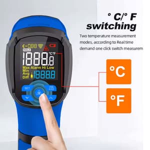 Metravi -40°C ~ 2000°C (-40°F ~ 3632°F) Industrial Non-contact Infrared Thermometer, MT-18 ECO