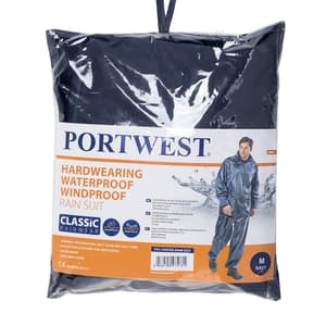 Portwest Essentials 2 Piece Rainsuit (Navy), L440NARL