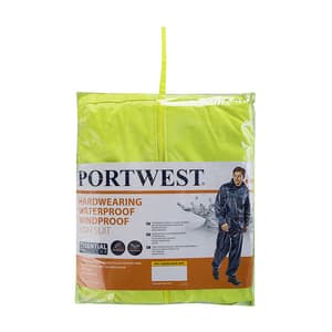 Portwest Essentials 2 Piece Rainsuit (Yellow), L440YERXXXL