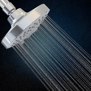 Kohler Rain Duet Multifunction Geometric Shower Head Without Shower Arm In Polished Chrome Finish, K-23658IN-CP 