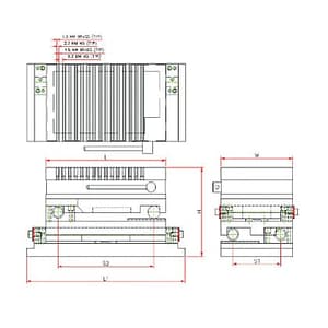 Crystal 250 x 150 x 165 mm Compound Magnetic Sine Tables, AA-6042