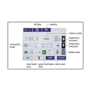Insize 0.3 - 5kgf Digital Vickers Hardness Tester (Basic Type), HDT-VE03