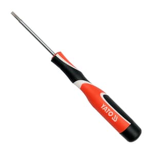 Yato 50 mm (Blade Length) x 3 mm (Blade Dia) Precision Flat Screwdriver, YT-25809