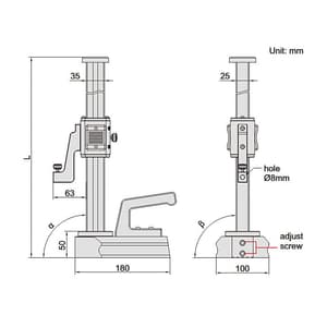 Insize 0 - 300 mm Perpendicularity Tester, 4770-300