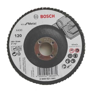Bosch 100 mm / 80 Grit X430 Eco For Flap Disc, 2 608 621 840