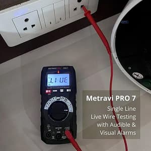 Metravi 4000 Counts / 600 V AC / DC Non Contact Digital Multimeter, PRO-7