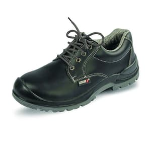 Udyogi EDGE Series Micro Fibre Plain CG Safety Shoes - Steel Toe (Black), EDGE DD MF