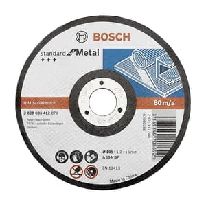 Bosch 180 x 3.0 mm Cutting Discs Standard For Metal (Pack of 25 Pcs),  2 608 600 666 