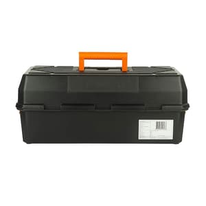 Black+Decker 17 Inch Plastic Cantilever Tool Box With Inner Transparent Lid, BST81541