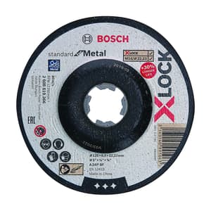 Bosch 125 x 6 mm T27 X-LOCK Standard For Metal Depressed Grinding (Pack of 10 Pcs), 2 608 619 366