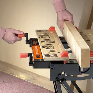 Black+Decker Deluxe Large Workbench With Vertical Clamping & 250 Kg Load Capacity, WM825-XJ