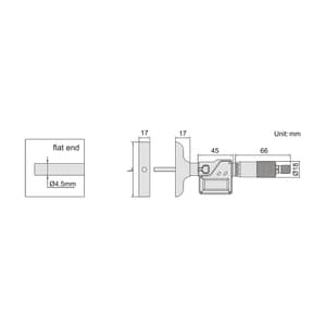Insize 0 - 50 mm Digital Depth Micrometer, 3540-50