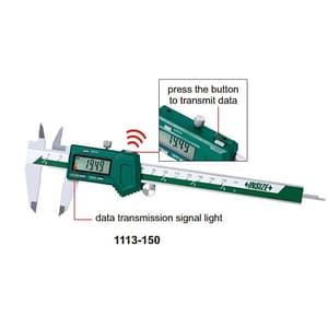Insize 200 mm / 8 Inch Stainless Steel Wireless Digital Caliper, 1113-200