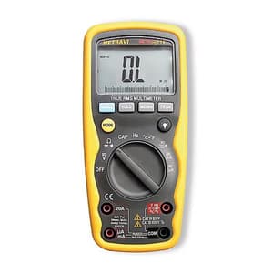 Metravi 3-3/4 Digits / 1000V Fully-Protected Digital TRMS Multimeter, Metrasafe-16