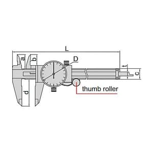 Insize 300 mm / 12 inch Dial Caliper, 1312-300 A