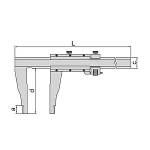 Insize 1000 mm / 40 inch Vernier Caliper with Fine Adjustment (Separate Type), 1214-1000