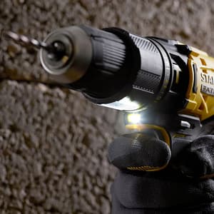 Stanley 20V / 1.5 Ah / 13 mm Cordless Brushed Hammer Drill With 100 pcs Accessories Kit (Battery & Charger Included) (FATMAX), SCD711C1H