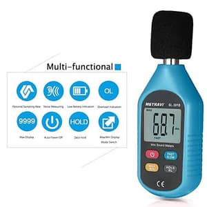 Metravi 4 Digits Digital Sound Level Meter, SL-3010