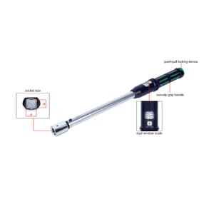 Insize 40 - 200 Nm Interchangeable Head Torque Wrench, IST-29WM200