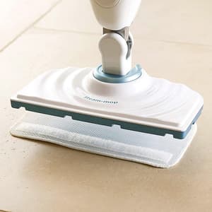 Black+Decker 1300-Watt Steam Mop with Easy GlideTM Micro fibre pad & 99.9% Germ Protection, FSM1605-B1