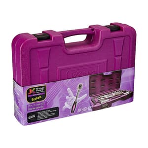 JK 27 Pcs 1/2 Sq. Drive Hexagonal Socket Sets, SD7800525