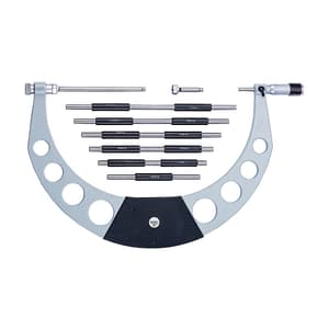 Baker 0 - 6 inch External Micrometer With Interchangeable Anvils, INI0 - 6