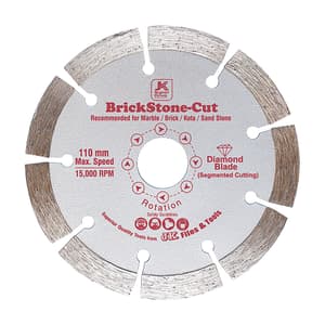 JK Segmented 6 inch / 150 mm Diamond Cutting Blades (Brickstone Cut), SD9060250