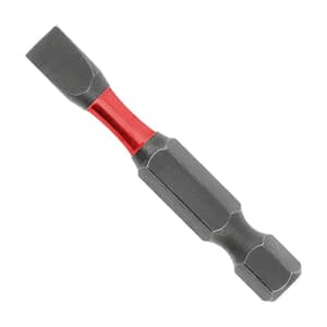 Hogert 50 mm (Length) x 6 mm (Blade Dia.) Flat Power Screwdriver Bits (Pack of 2 Pcs), HT1S162