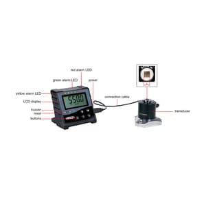 Insize 0.1 - 0.5 nm Digital Torque Tester (1/4 Inch Sq. Drive), IST-TT05