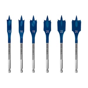 Bosch 6 Pcs Expert Self Cut Speed Spade Drill Bit Set, 2 608 900 333