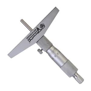 Yuzuki 0 - 25 mm Heavy Duty Flat Anvil Depth Gauge Micrometer